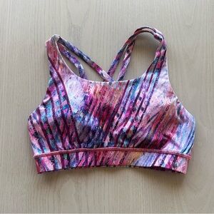 lululemon Patterned Energy Bra Size 4